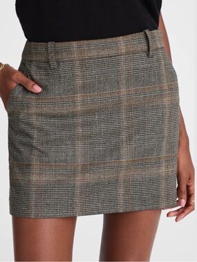 Madewell Suiting Mini Skirt in Plaid (New with Tags)